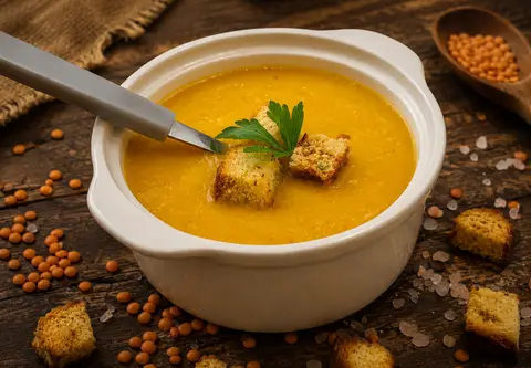 Supă cremă de linte