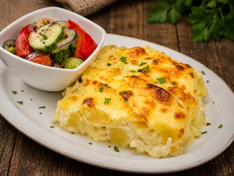 Cartofi gratinați