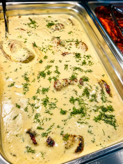 Muschiuleț de porc în sos gorgonzola