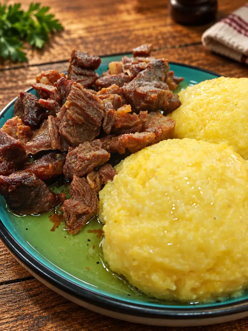 Pastrama de oaie cu mamaliga, livrare Sector 4